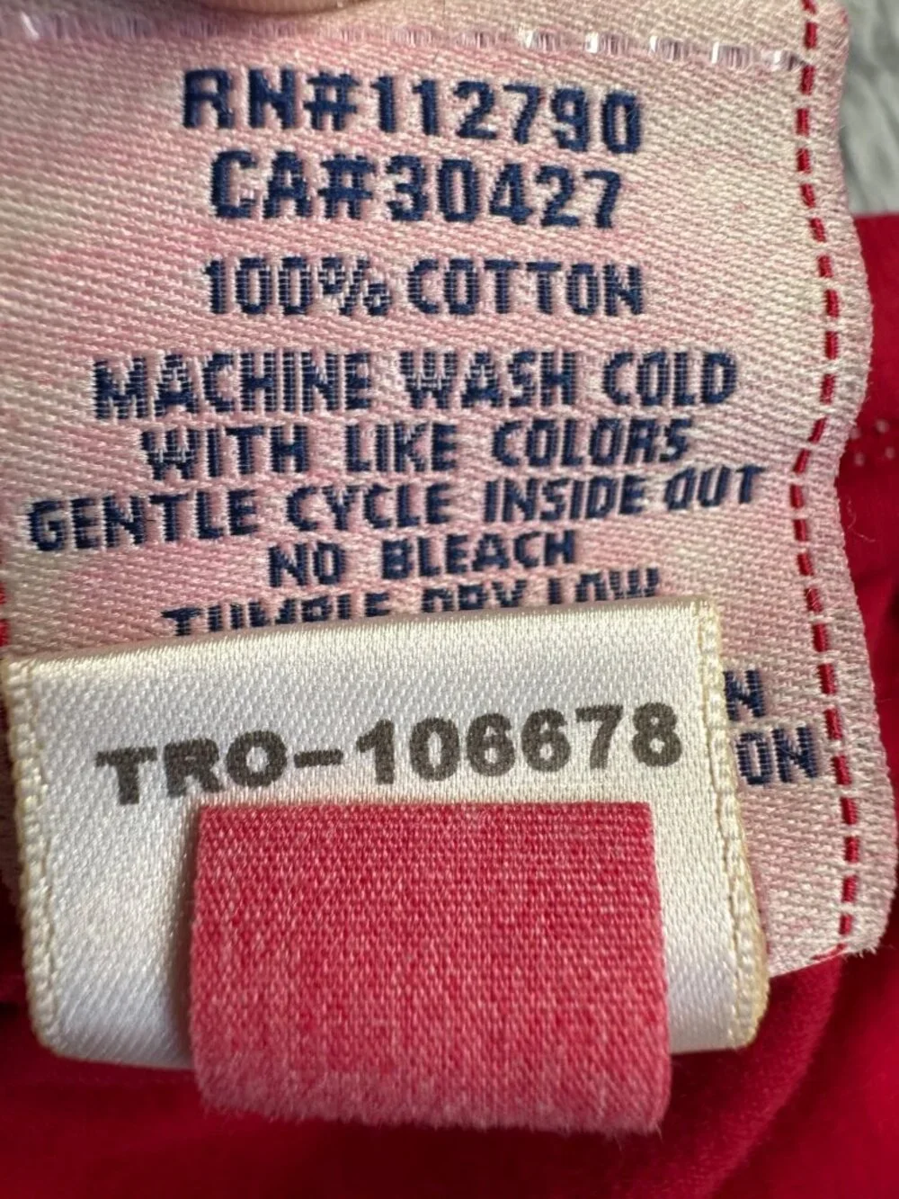True Religion Mens L Red Cotton Graphic Tee 